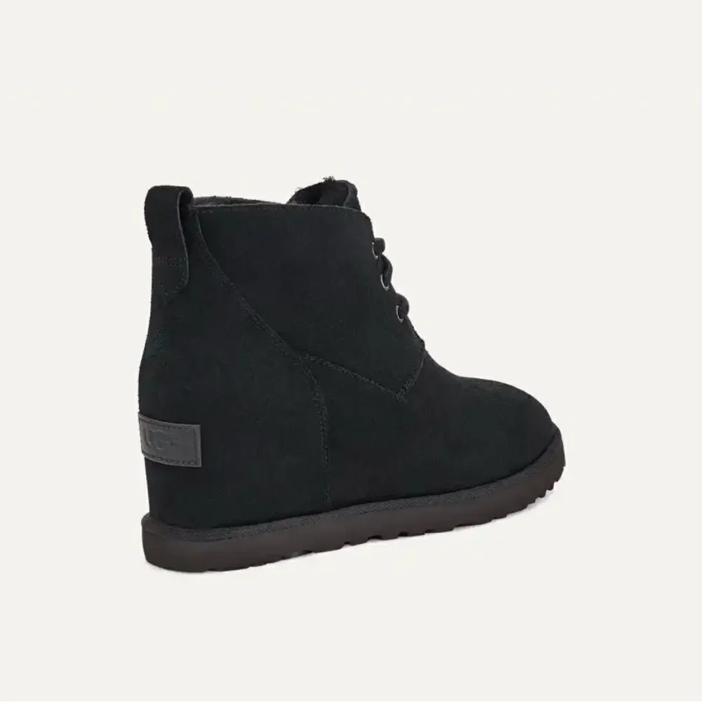 UGG CLASSIC MINI FEMME LACE BOOTIE BLACK WEDGE BOOTS US 12 / EU 43 / UK 10